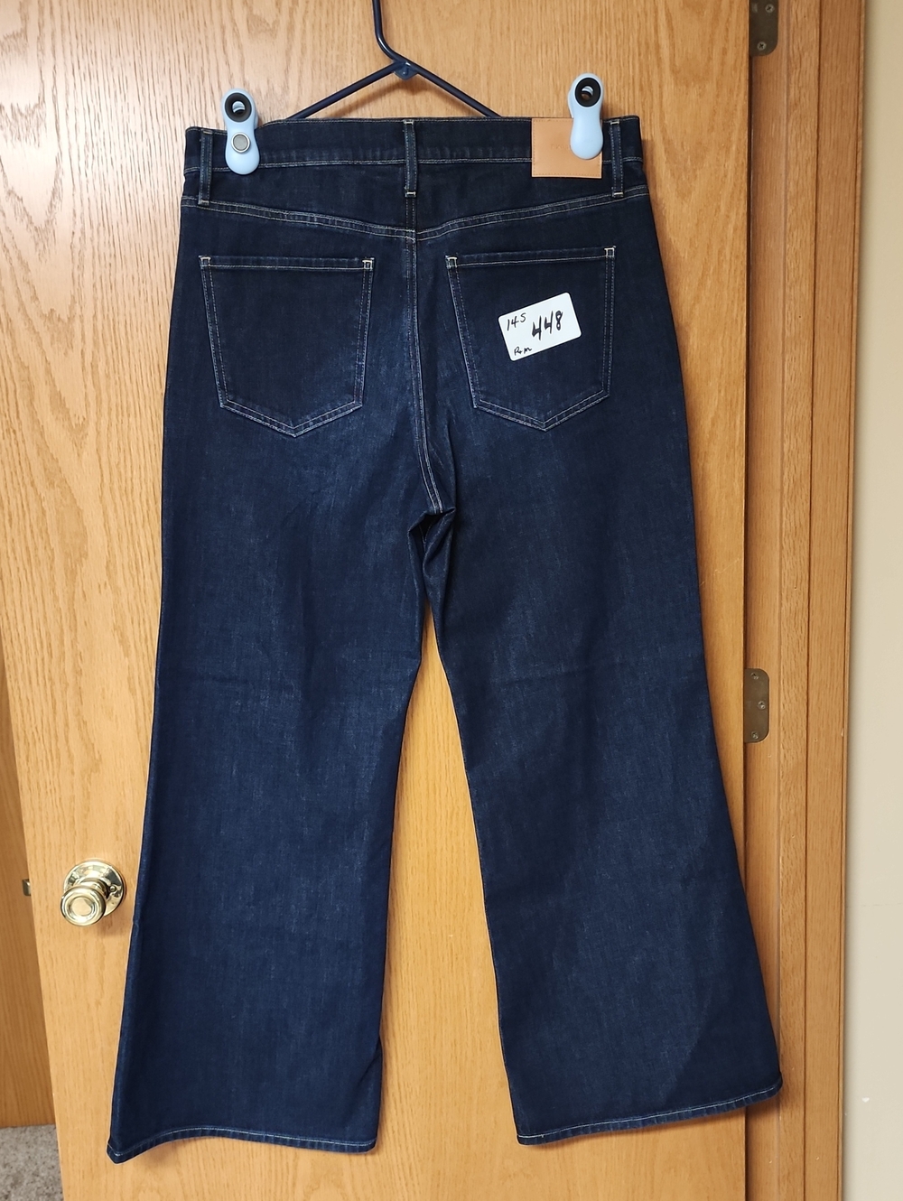 Express Classic Women's Dark Blue Wide-Leg Jeans 14S number 448